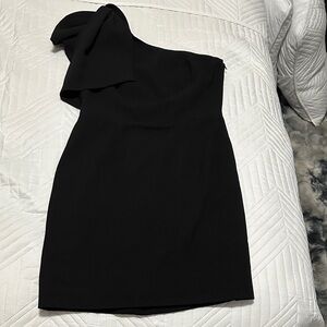 Dress the Population Black One-Shoulder Dress